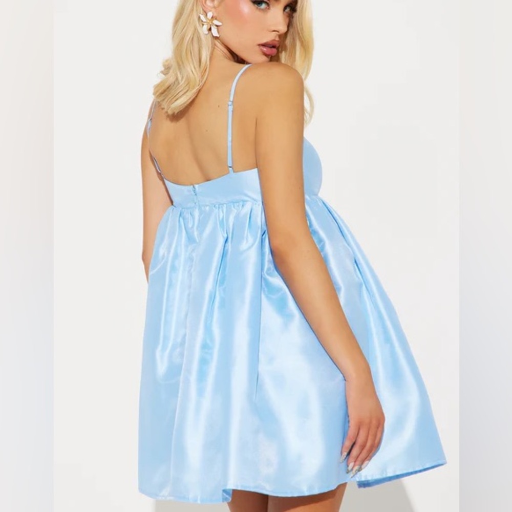 Dolly Babydoll Satin Mini Dress NEW 🏷️ - Picture 2 of 3